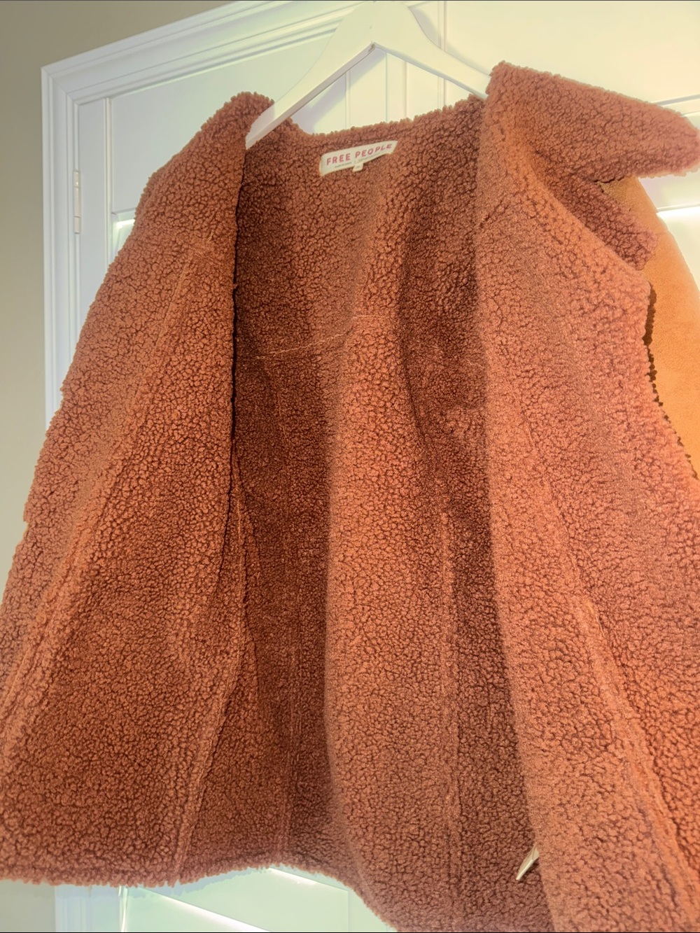 Free People • Diogo Shearling Sherpa Suede Jacket Coat Size XS - Picture 11 of 14